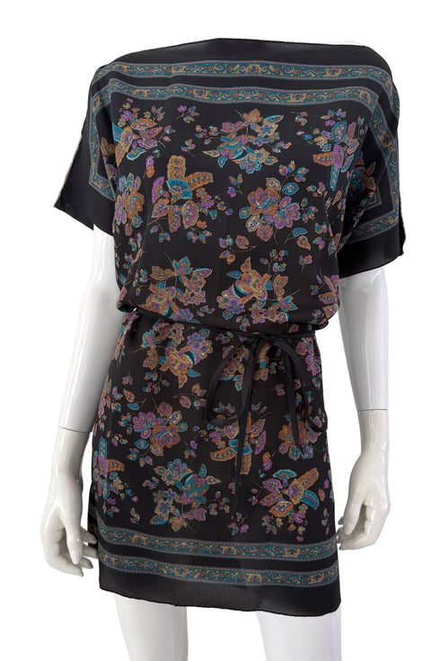 Tunica con sciarpa vintage reversibile Amanda "Leonard Paris".