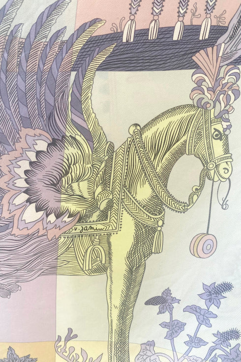 Amanda "Della Cavelleria Favolosa"/"Etriers" Reversible Vintage Hermès Scarf Tunic