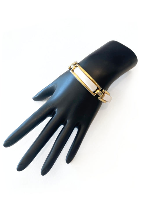 Vintage Monet Enamel Chain Bracelet