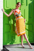 Robe foulard vintage "Sunny Floral" de Vivian