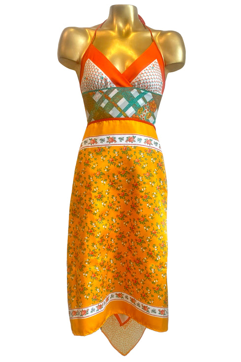 Robe foulard vintage "Sunny Floral" de Vivian