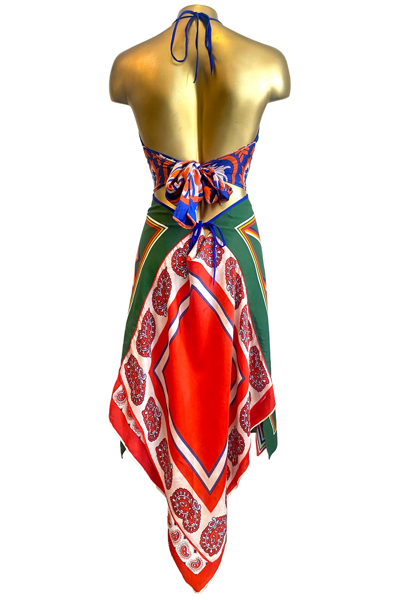 Vivian "Paisley Paradise" Vintage Scarf Dress Candice Held