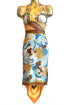 Vivian "California Girl" Robe Foulard Vintage Réversible
