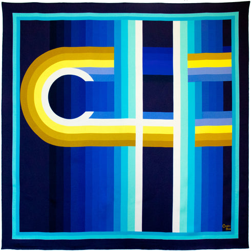 "CH Logo II" Square Silk Scarf