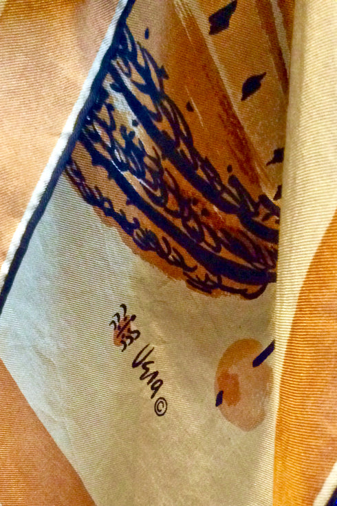 Vivian "Vera Floral" Vintage Scarf Dress