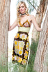 Vivian "Geometric Star" Reversible Vintage Scarf Dress