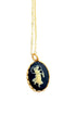 Vintage Necklace- Zodiac Sign Cameo 1970's