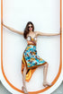Vivian "California Girl" Robe Foulard Vintage Réversible