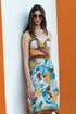 Vivian "California Girl" Robe Foulard Vintage Réversible