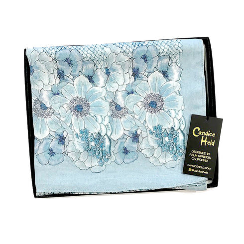 "Peony Snake" Modal/Cashmere Wrap