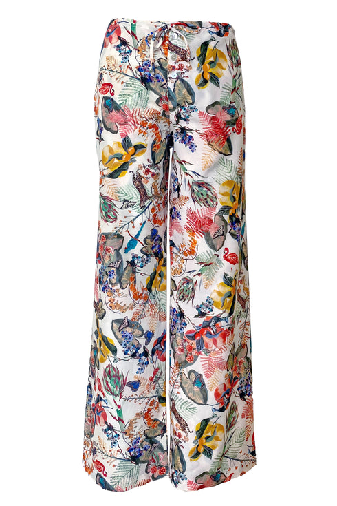 Carmela Cotton/Silk Voile Drawstring Pant
