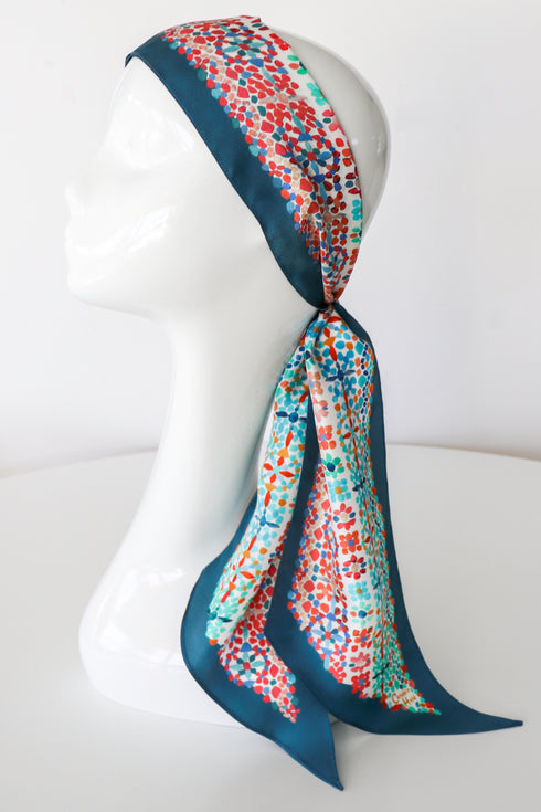 Foulard Oblong "Tile" en Soie