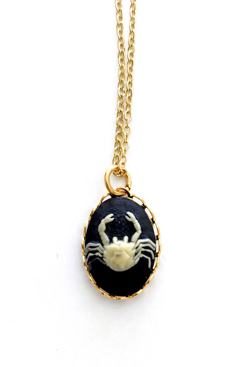 Vintage Necklace- Zodiac Sign Cameo 1970's