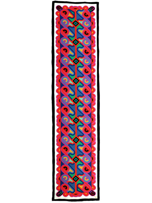 Sciarpa di seta rettangolare oblunga "Groovy".