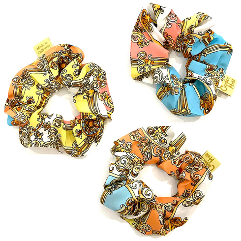 Heather Silk Scrunchie