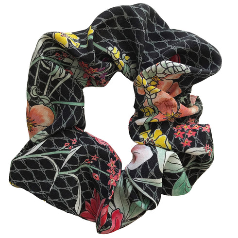 Heather Silk Scrunchie