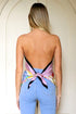 Patti "Painterly Pastels" Reversible Silk Scarf Halter Top