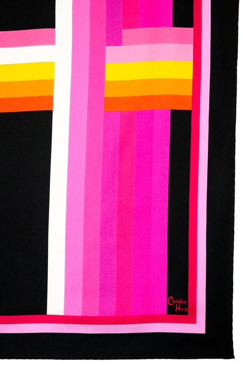 "CH Logo III" Square Silk Scarf