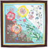"Opium Floral III" Square Silk Scarf