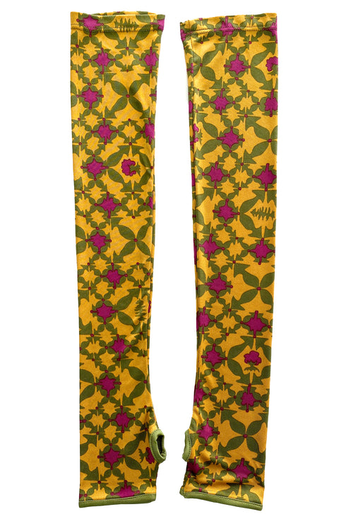 Julie Silk Knit Arm Warmers