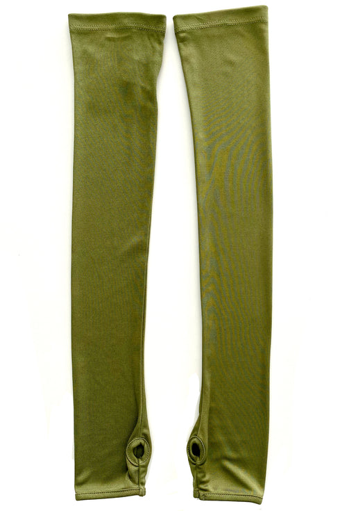 Julie Silk Knit Arm Warmers