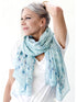 "Peony Snake" Modal/Cashmere Wrap
