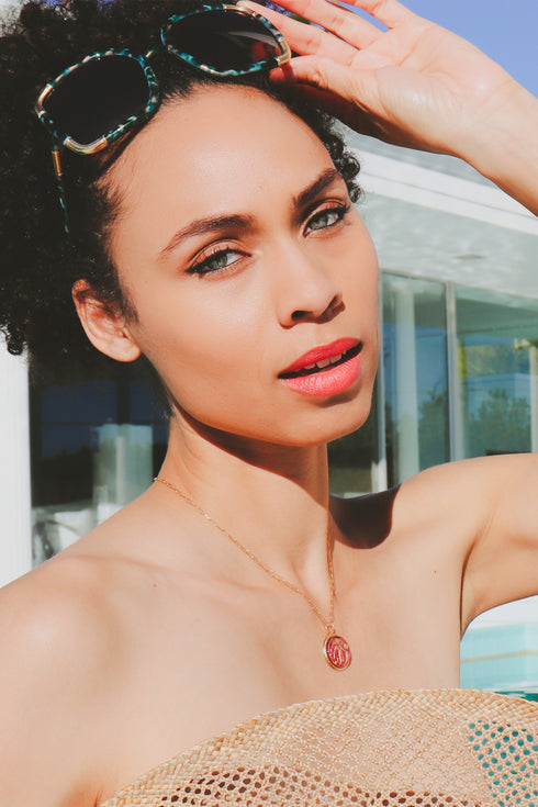 Vintage Zodiac Glass Dome Necklace