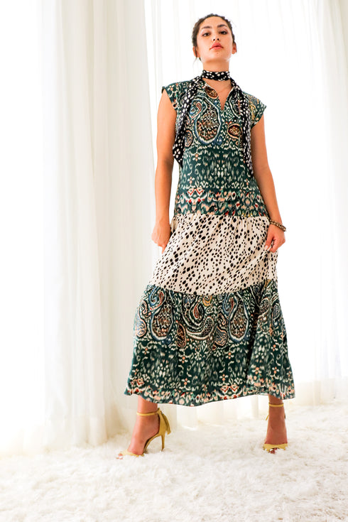 Robe longue en soie Vanessa