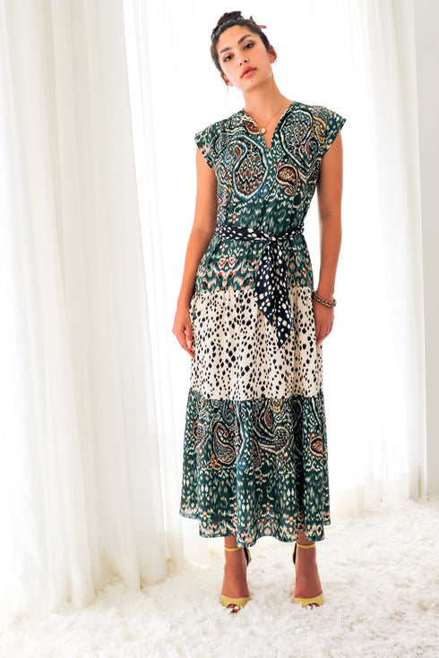 Robe longue en soie Vanessa