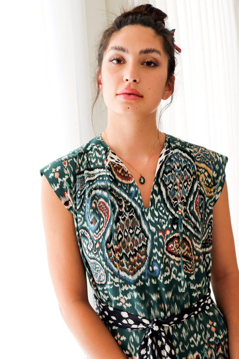 Robe longue en soie Vanessa