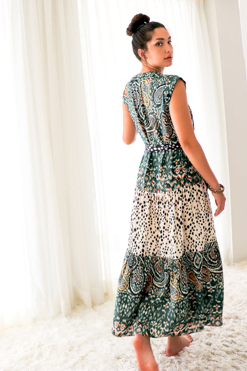 Robe longue en soie Vanessa