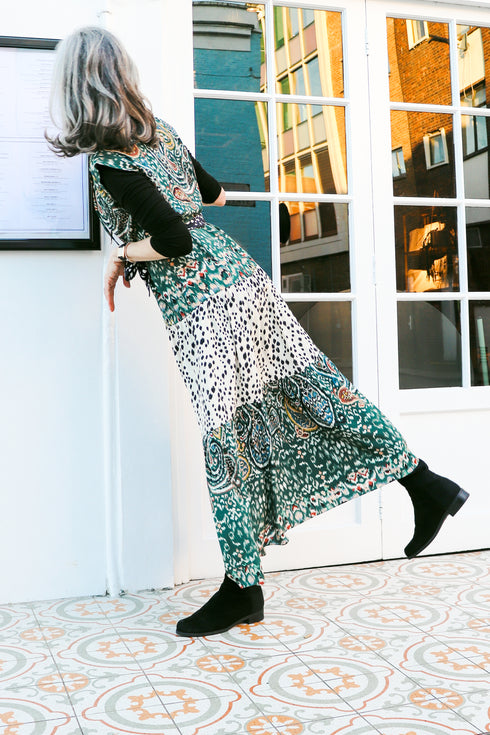 Robe longue en soie Vanessa