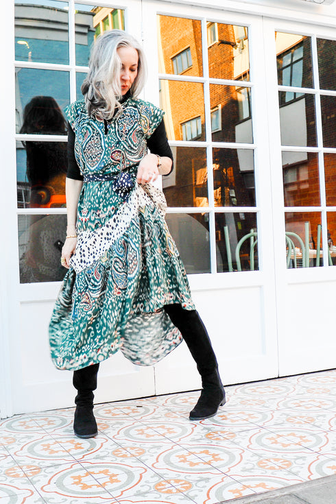 Robe longue en soie Vanessa