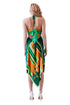 Abito foulard in seta Carmen "Green Dream".