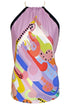 Patti "Painterly Pastels" Reversible Silk Scarf Halter Top