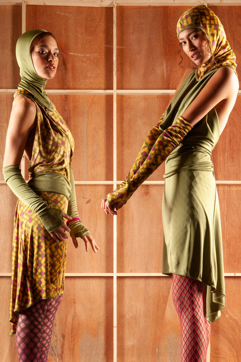 Julie Silk Knit Arm Warmers