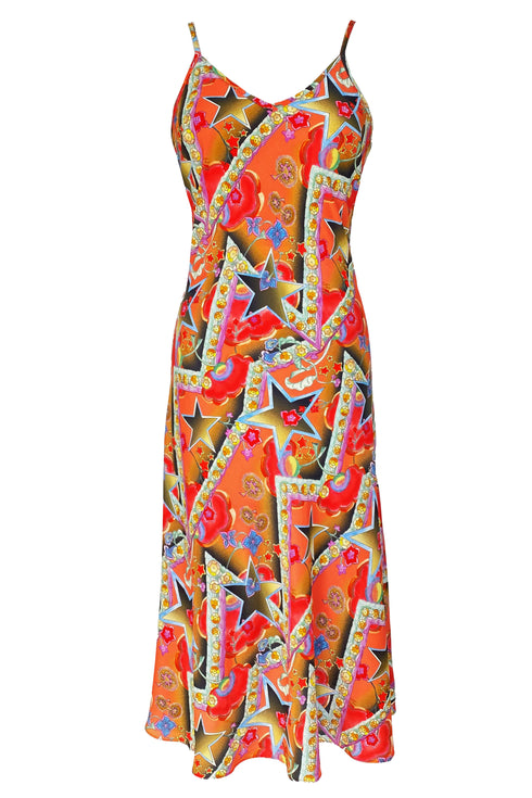 Shalom "Dreamweaver" Abito sottoveste in seta con taglio in sbieco