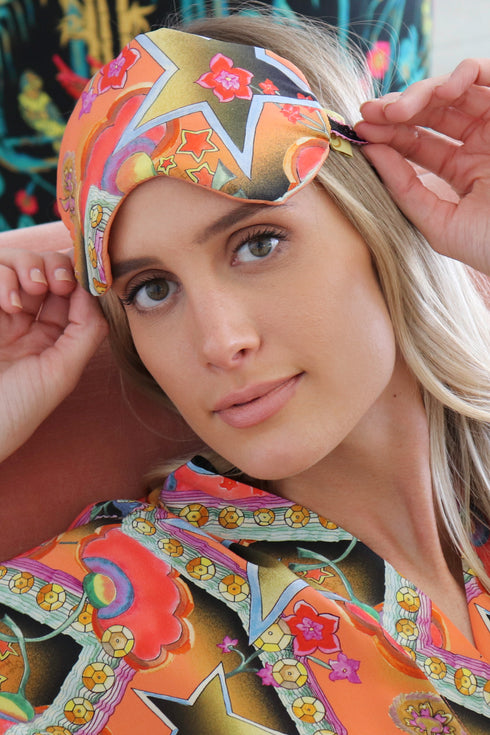 Set regalo con maschera per dormire in seta e bustina di lavanda biologica