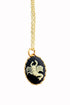 Vintage Necklace- Zodiac Sign Cameo 1970's