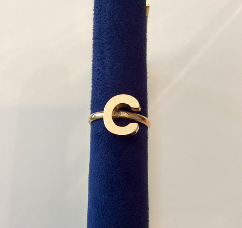 Vintage Ring- Initial Letter 1970's