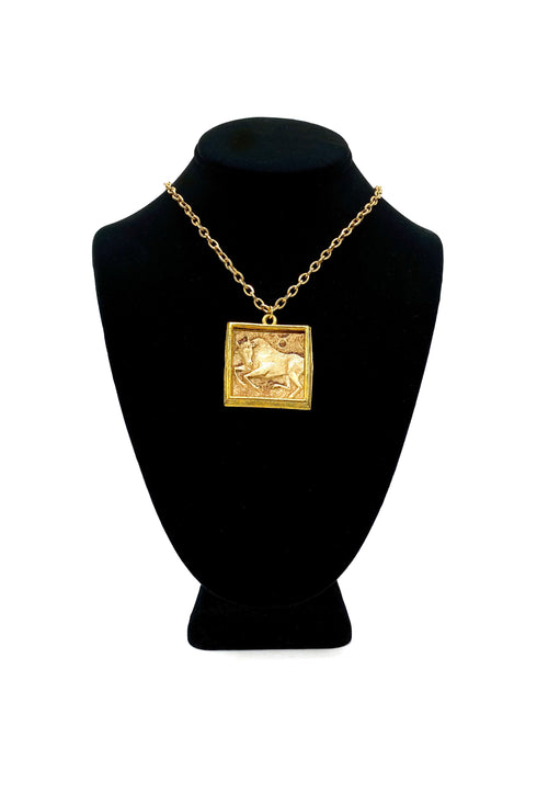 Vintage Necklace- Zodiac Tile Necklace