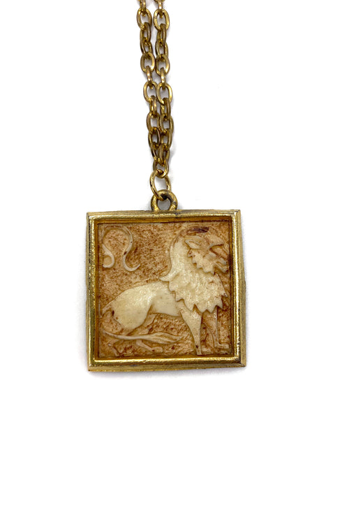 Vintage Necklace- Zodiac Tile Necklace