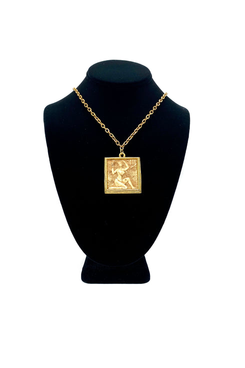 Vintage Necklace- Zodiac Tile Necklace