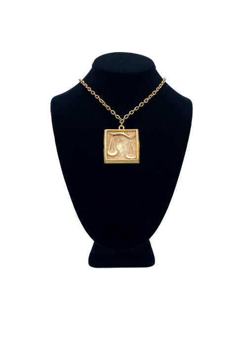 Vintage Necklace- Zodiac Tile Necklace