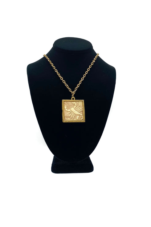 Vintage Necklace- Zodiac Tile Necklace