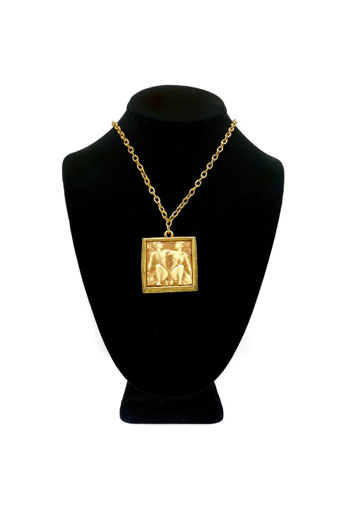 Vintage Necklace- Zodiac Tile Necklace