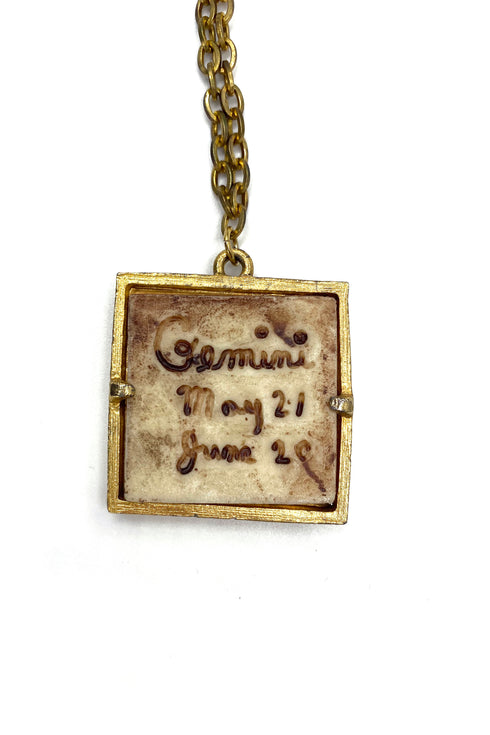 Vintage Necklace- Zodiac Tile Necklace