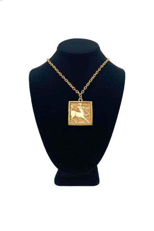 Vintage Necklace- Zodiac Tile Necklace