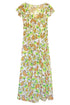 Yasmin "Ginkgo Leaves" Georgette Dress