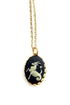 Vintage Necklace- Zodiac Sign Cameo 1970's